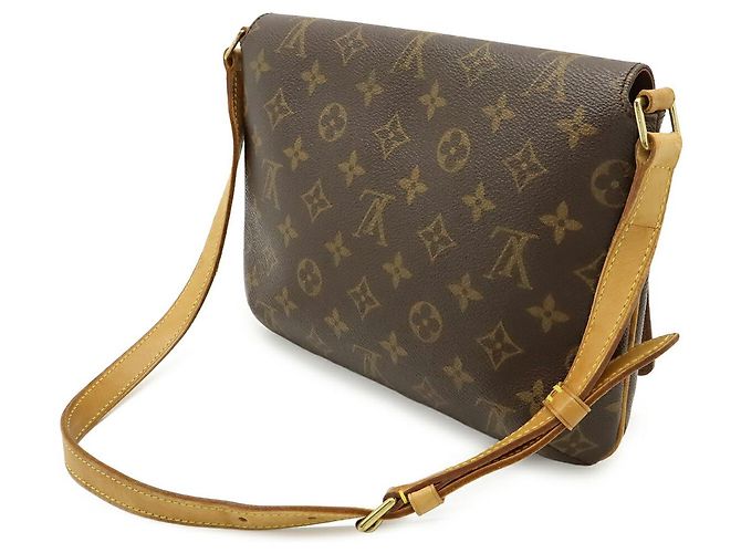 Borsa a Spalla Musette Tango Monogramma Louis Vuitton Marrone - vista 2
