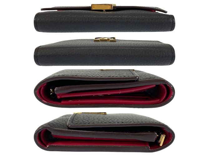 Portafoglio Compatto Capucines Louis Vuitton Nero - vista 10