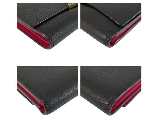 Portafoglio Compatto Capucines Louis Vuitton Nero - vista 4