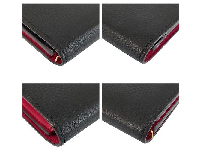 Portafoglio Compatto Capucines Louis Vuitton Nero - vista 5