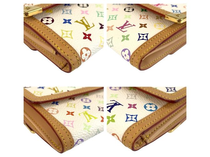 Louis Vuitton Multicolor Kompaktgeldbörse Weiß - Ansicht 4