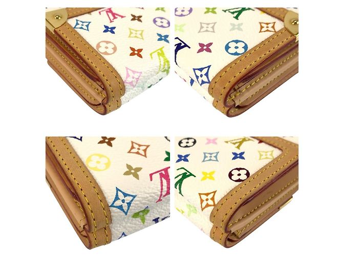 Louis Vuitton Multicolor Kompaktgeldbörse Weiß - Ansicht 5