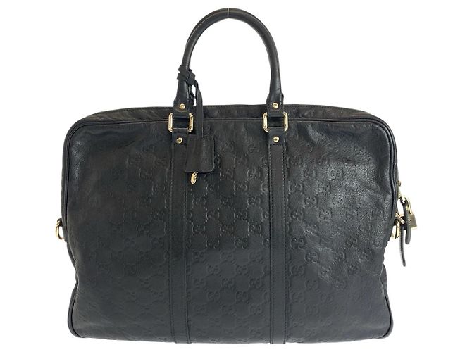 Malette d'affaires en cuir Gucci Noir - vue 2