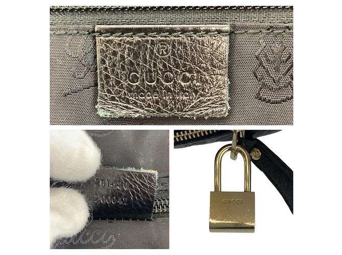 Malette d'affaires en cuir Gucci Noir - vue 4