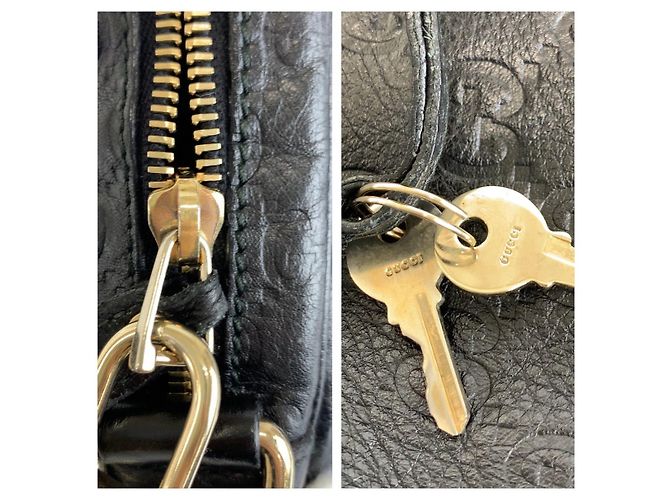 Malette d'affaires en cuir Gucci Noir - vue 5