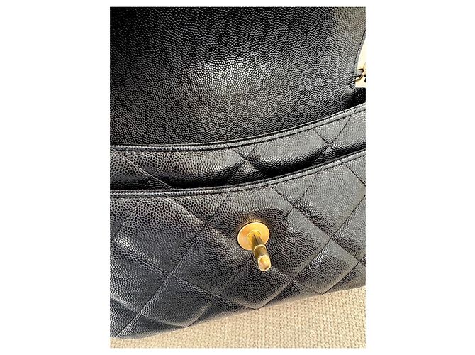 Timeless Borsa Chanel Mini Flan Nera in Pelle Nero - vista 5