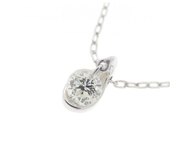 Autre Marque Collana in diamante K18WG Argento - vista 3