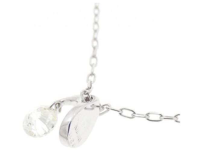 Autre Marque Collana in diamante K18WG Argento - vista 4