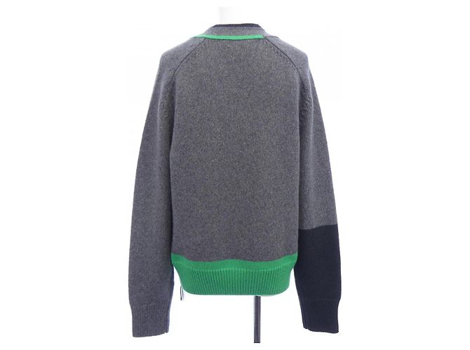 Cárdigan de cachemira Hermès Verde Gris - vista 2
