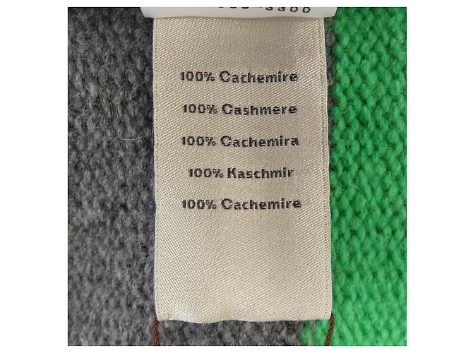 Cárdigan de cachemira Hermès Verde Gris - vista 3
