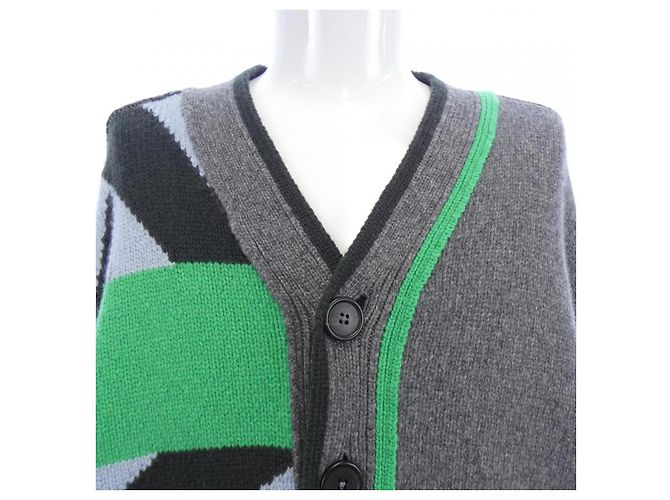 Cárdigan de cachemira Hermès Verde Gris - vista 5