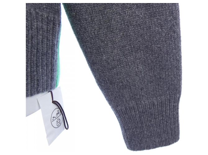 Cárdigan de cachemira Hermès Verde Gris - vista 6