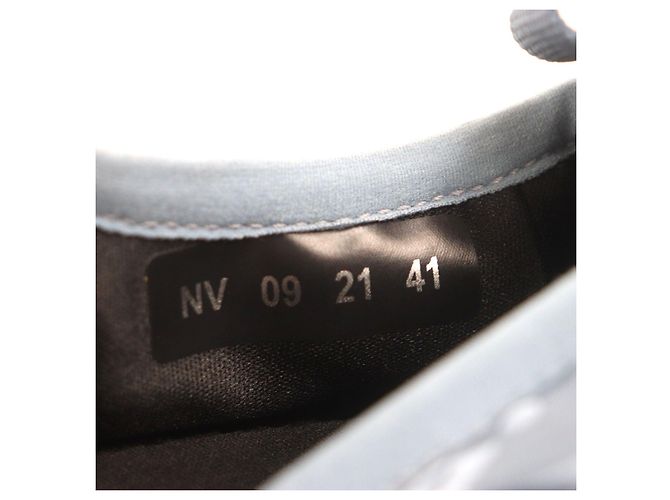 Pantofole in nylon Dior Oblique Grigio Blu chiaro - vista 8