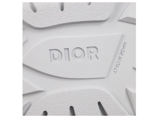 Pantofole in nylon Dior Oblique Grigio Blu chiaro - vista 9