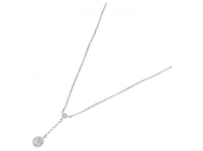 Collana in diamante in oro bianco K14 Tasaki Argento - vista 2