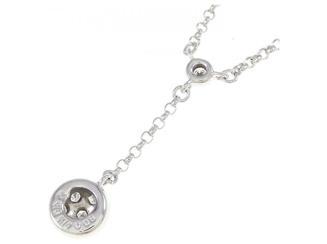 Collana in diamante in oro bianco K14 Tasaki Argento - vista 4