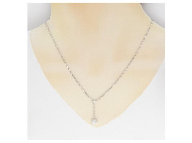 Collana in diamante in oro bianco K14 Tasaki Argento - vista 6