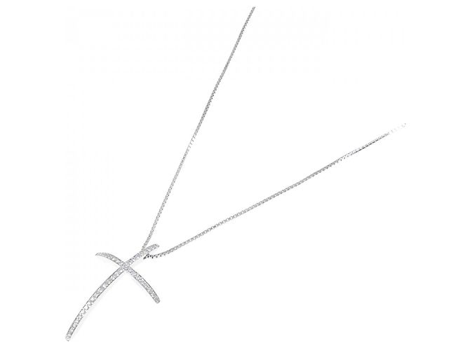 Autre Marque Collana Chimento Au750 platinum diamond Argento - vista 2
