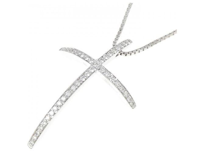 Autre Marque Collana Chimento Au750 platinum diamond Argento - vista 3