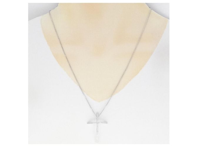 Autre Marque Collana Chimento Au750 platinum diamond Argento - vista 6