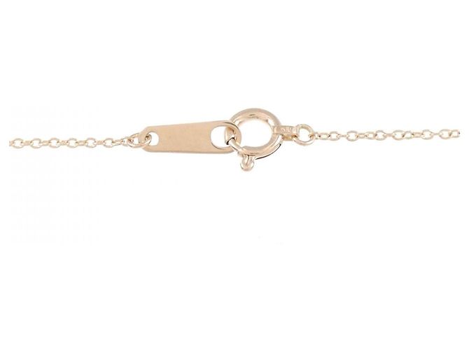 Autre Marque K10 Halskette aus roségold mit Diamanten Pink - Ansicht 5