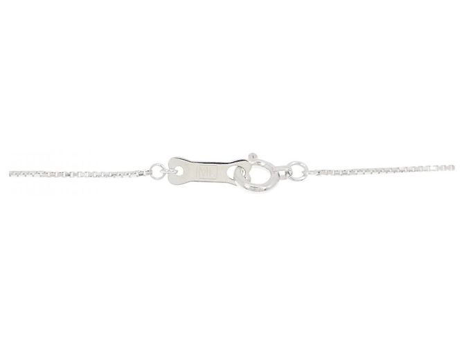 Autre Marque Collana in oro bianco Au750, topazio blu e diamanti - vista 5
