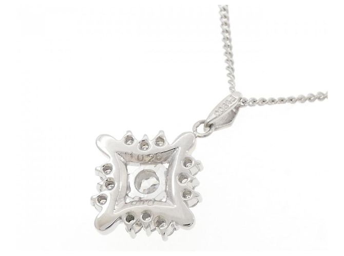 Autre Marque Collana in Diamante Pt850 Argento - vista 4