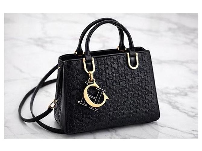 Borsa a mano Carolina Herrera Duchess Mini Nera in Pelle Nero - vista 10