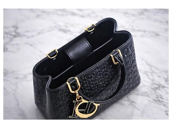 Borsa a mano Carolina Herrera Duchess Mini Nera in Pelle Nero - vista 11