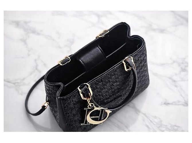 Borsa a mano Carolina Herrera Duchess Mini Nera in Pelle Nero - vista 2
