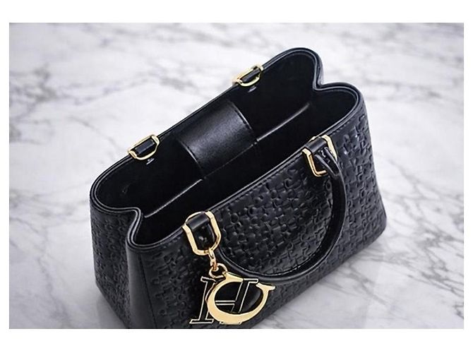 Borsa a mano Carolina Herrera Duchess Mini Nera in Pelle Nero - vista 3