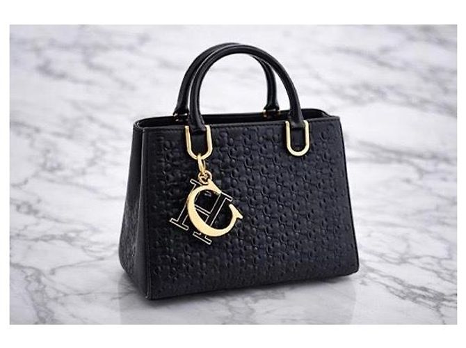 Borsa a mano Carolina Herrera Duchess Mini Nera in Pelle Nero - vista 8