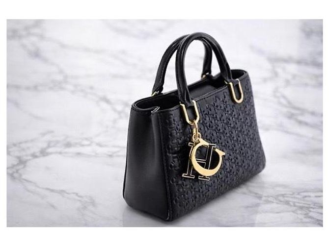 Borsa a mano Carolina Herrera Duchess Mini Nera in Pelle Nero - vista 9
