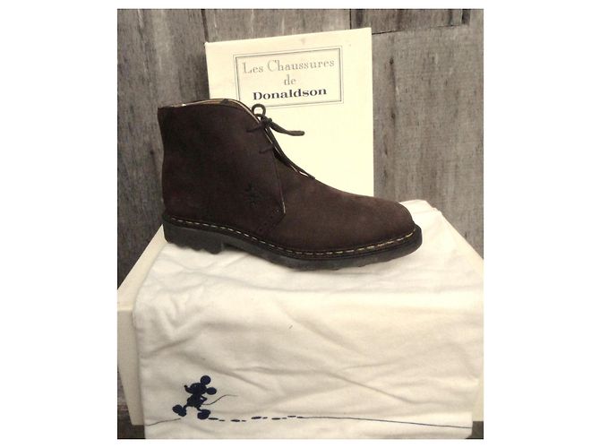 Autre Marque Botines Donaldson Sigour Marrón Oscuro de Ante - vista 2