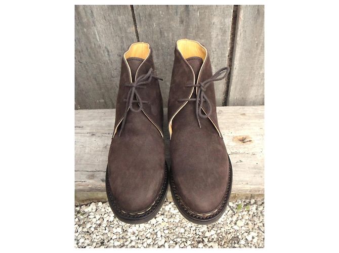 Autre Marque Botines Donaldson Sigour Marrón Oscuro de Ante - vista 5