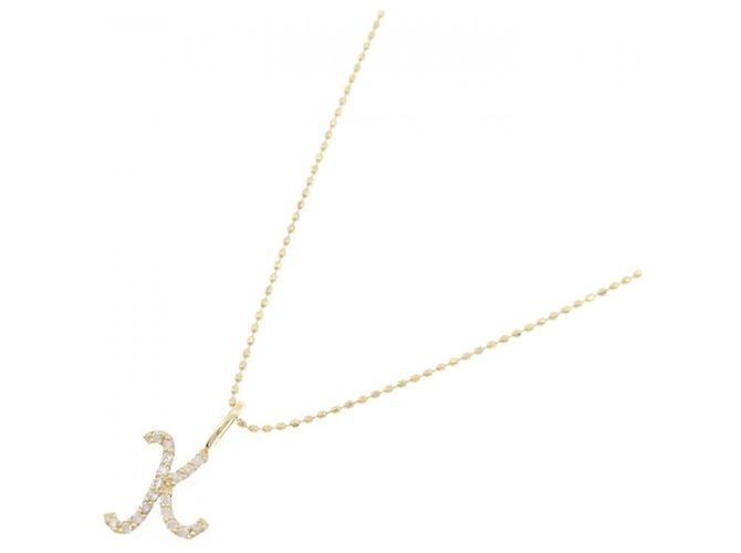 Autre Marque Au750 Diamant Initial K Halskette Golden - Ansicht 2