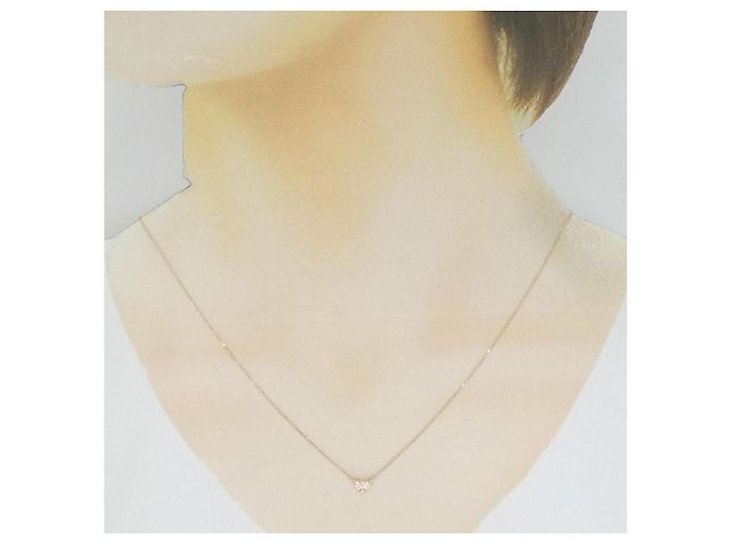 Autre Marque Collana con diamante a forma di cuore Au750 D'oro - vista 6