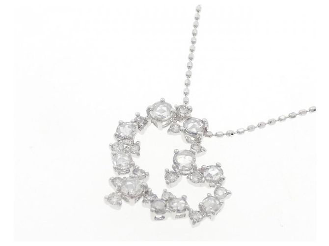 Autre Marque Collana Cuore di Diamanti Au750 Argento - vista 3