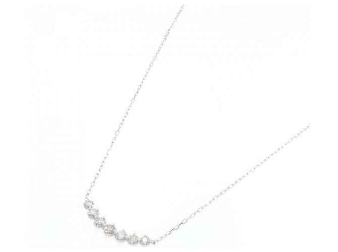 Autre Marque Collar de diamantes en oro blanco Au750 Plata - vista 2