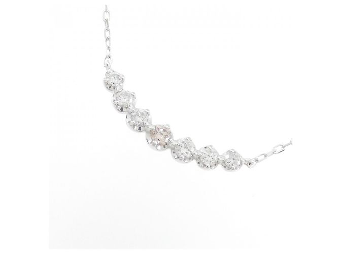 Autre Marque Collar de diamantes en oro blanco Au750 Plata - vista 3