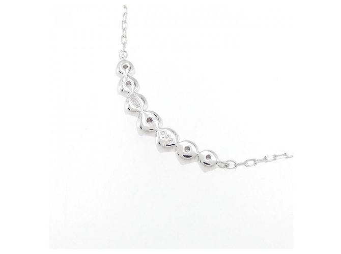 Autre Marque Collar de diamantes en oro blanco Au750 Plata - vista 4