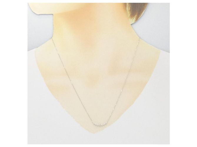 Autre Marque Collar de diamantes en oro blanco Au750 Plata - vista 6