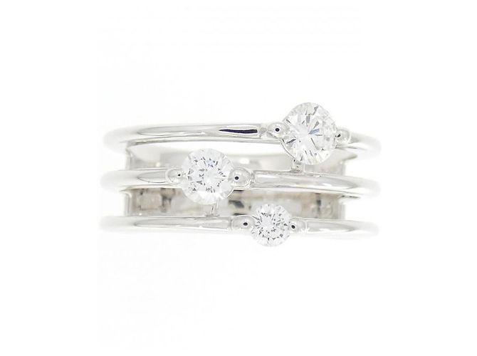 Autre Marque Trilogy Au750 Diamantring Silber - Ansicht 2