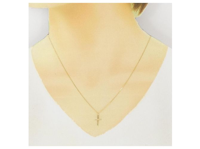 Autre Marque Collana Croce Au750 D'oro - vista 6
