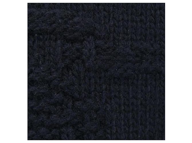 Prada UMB645 S232 13HI Kaschmir Strick Blau Marineblau - Ansicht 7