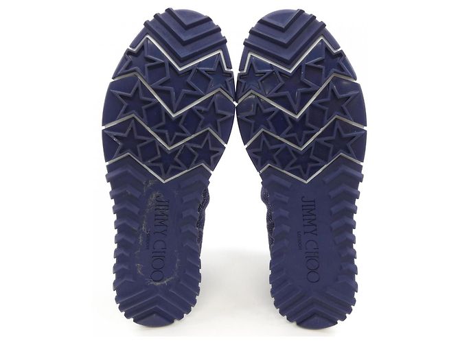 Sneakers Jimmy Choo Blu Blu navy - vista 4