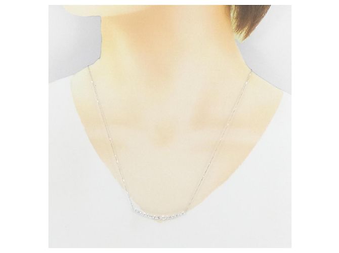 Autre Marque Collana in diamante in oro bianco Au750 Argento - vista 6