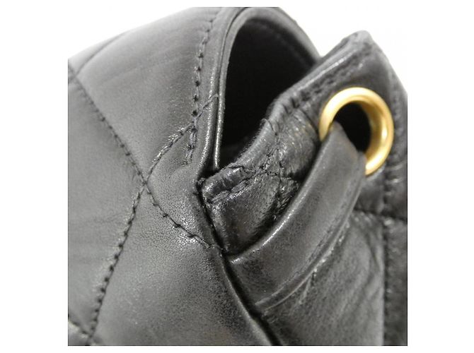 Timeless Chanel Rucksack aus Lammleder Schwarz Gold hardware - Ansicht 5