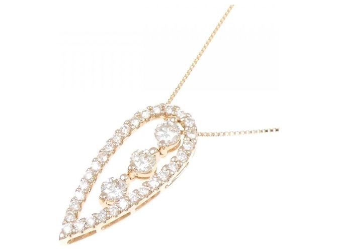 Autre Marque Au750 Diamond 2way Necklace Pink - view 3