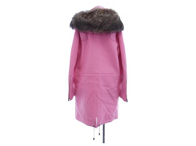 Abrigo de mezcla de cachemira Fendi FF7938 Z2R Rosa - vista 2